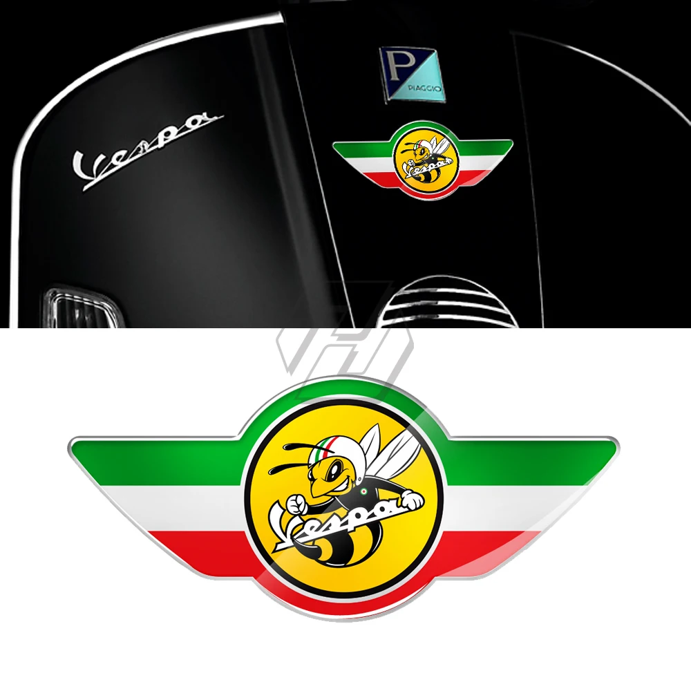 

3D Motorcycle Stickers Italy Flag Decals Case for PIAGGIO VESPA Sticker