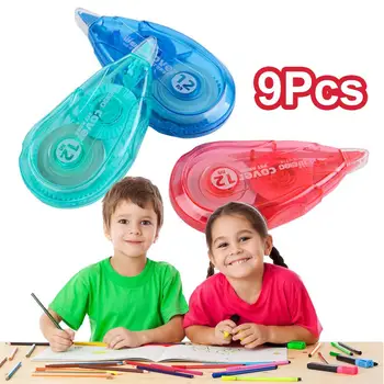 

9Pcs Correction Tapes, White Correction Tape, Wipe Out Tape, Wide Out Tape For Office,students Study Office Supplies