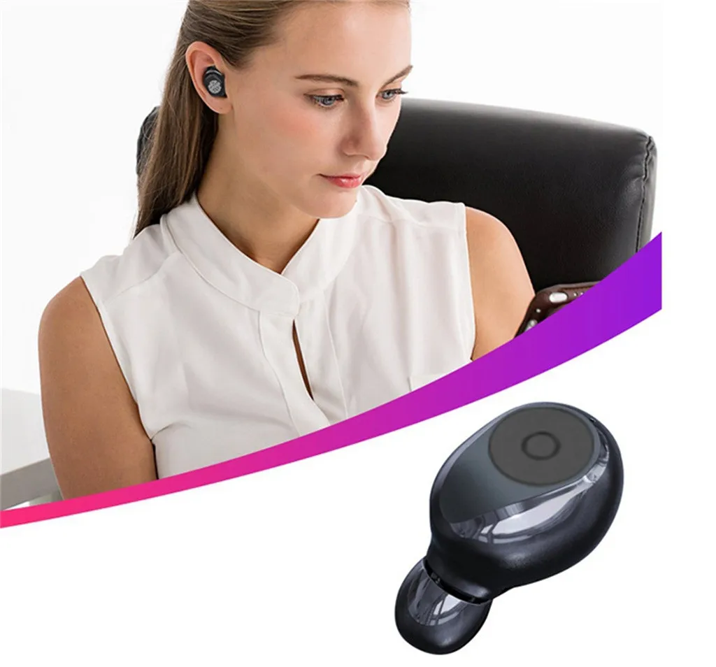 Headphones bluetooth hifi noise Earphone Sports Stereo In ear With Wireless Charging IPX5 Waterproof key version 