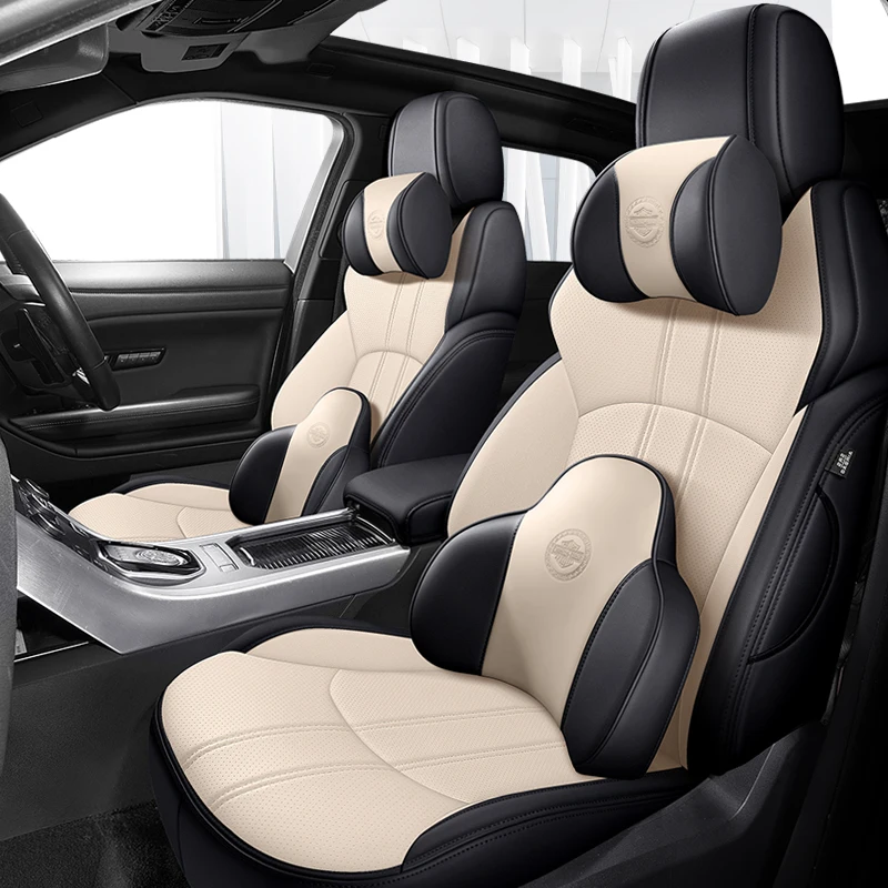thumbnail image 1 of Fundas de asiento de coche de 5 asientos de cuero Nappa para Hyundai Elantra 2004 2005 2006 2007 2008 2012 2013 2014 2015 2016 2017 2011 accesorio, 1 of 5
