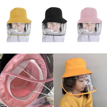 

Children Baby Kids Hat Child Protective Hat Anti Dust and Wind Cover Face Eyes Nose Protection Mask Anti-Spittle Fisherman Cap