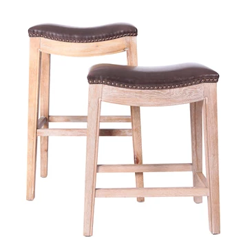 

Simple European Bar Chair Solid Wood Bar Chair American Modern Minimalist Bar Stool Bar Stool Wooden Bar Stool Home Bar Stool