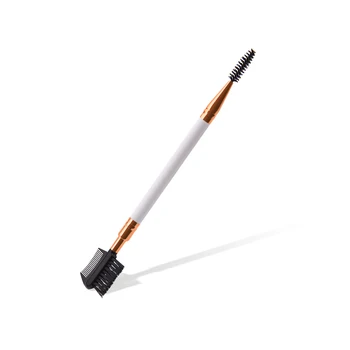 

Double Ended Wood Handle Eyebrow Brush Beauty Makeup Professional Make Up Eye Brow Comb Brushes Cosmetics Tool Beauty Brushes