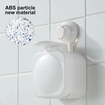 

Practical Waterproof Strong Bearing Home Kitchen No Drilling Bathroom Press Soap Dispenser Space Saving Wall Mounted Suction Cup