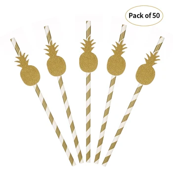 

Paper Drinking Straws Convenient and safe for Birthday Wedding Swimming Pool Party Decorations 50pcs