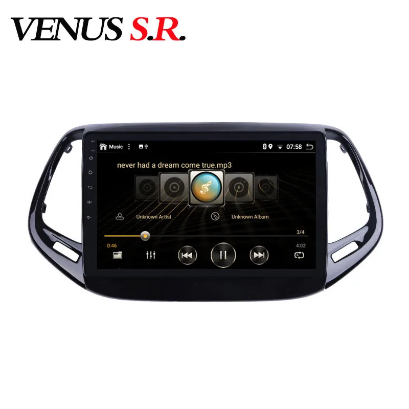 VenusSR Android 9,0 4G+ 64G 2.5D ips автомобильный dvd для JEEP Compass Патриот радио Мультимедиа gps Радио Стерео gps навигация