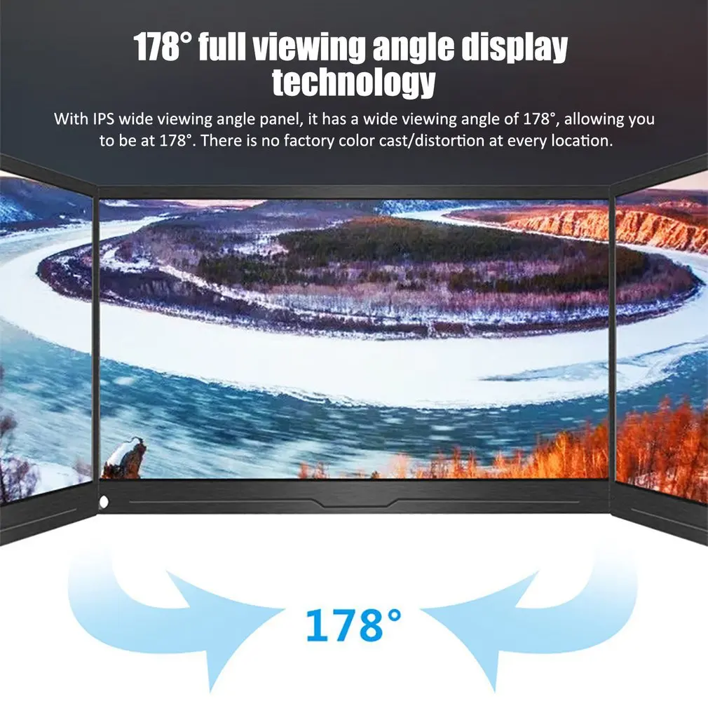 13,3 дюймовый 1080P type-c портативный HDR дисплей для PS4/xbox/Switch/PC/Android