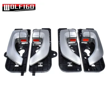 

WOLFIGO Silver Inside Door Handles Front Rear Left Right For 2005 2006 2007 2008 Hyundai Sonata 83620-3K020,82610-3K020 New