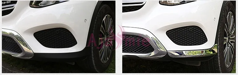 Для Mercedes Benz GLC передний угловой Бампер протектор отделка хромированные аксессуары для стайлинга автомобилей