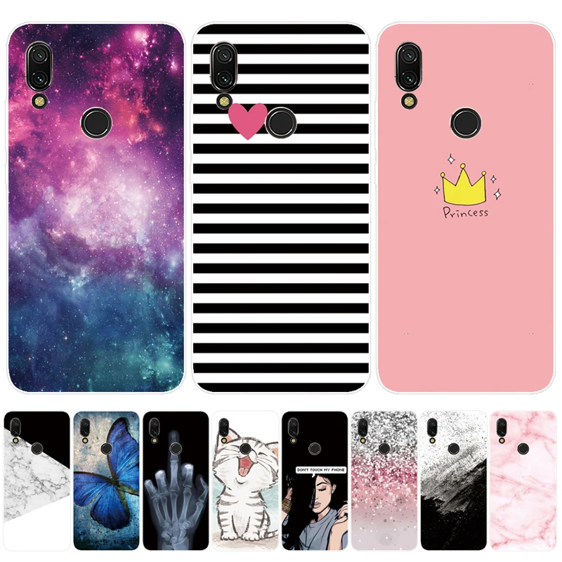 

For Xiaomi Redmi 7 Case 6.26'' Soft Silicone TPU Back Cases For Xiaomi Redmi 7 Case Redmi7 Phone Cover Coque Funda On Redmi 7 Y3