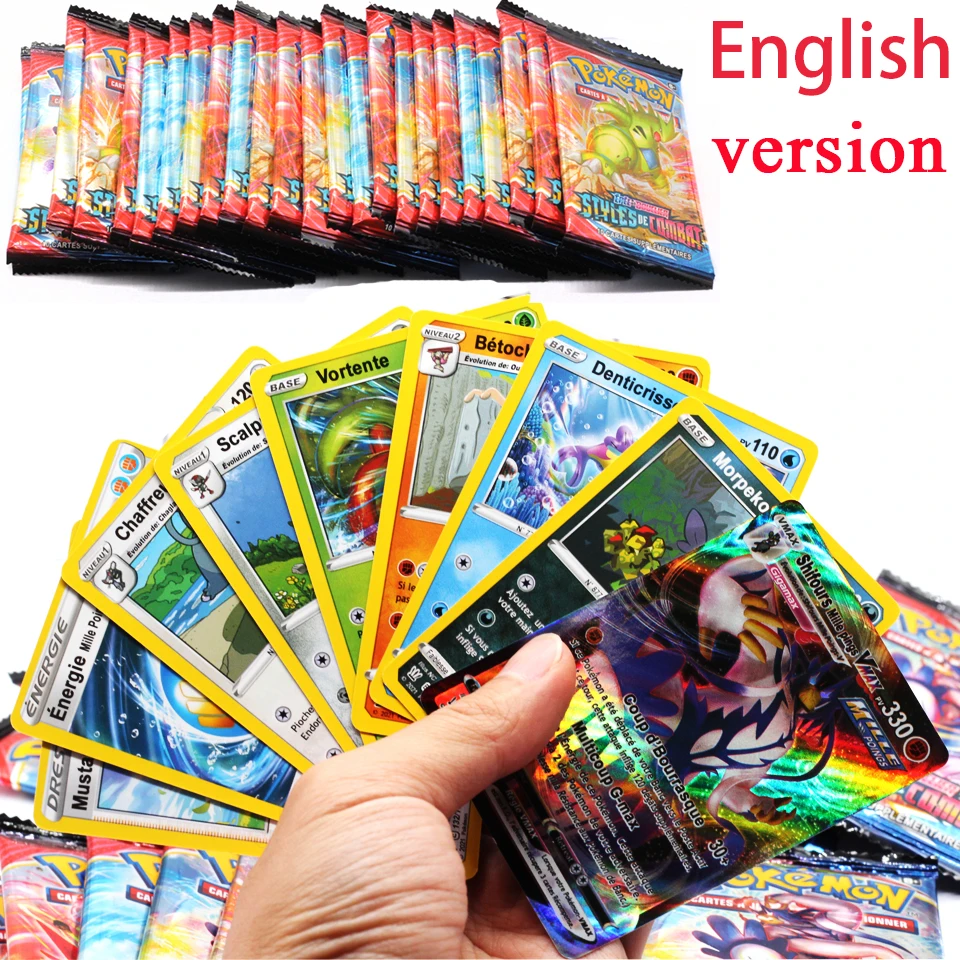 New 9pcs Takara Tomy Pokemon French Cards Table Card Game GX EX MEGA Trainer Energy Japanese Pokemon Cards Kids Birthday Gifts