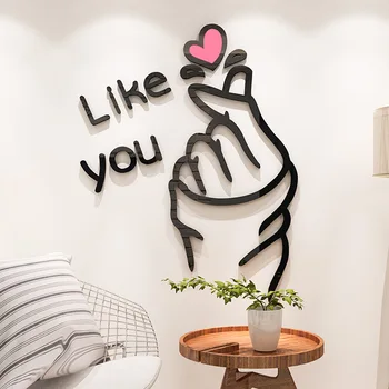 

Creative Ins Nordic 3D Wall Sticker Living Room Bedroom Background Decoration Dormitory Net Red Room Wall Stickers Wall Decor