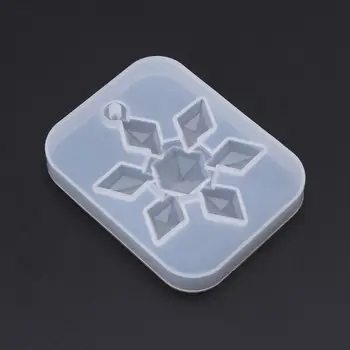 

Silicone Silicone Mold Mirror DIY Snowflake Handmade Crafts Epoxy Resin Gifts Molds Silica Jewelry Making Pendant Crystal