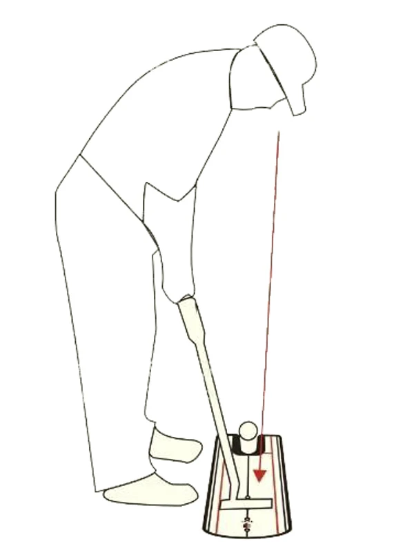 GOLF PUTTING ALIGNMENT TRAINING AID MIRROR HIT STROKE POSTURE PRACTICE TOOL