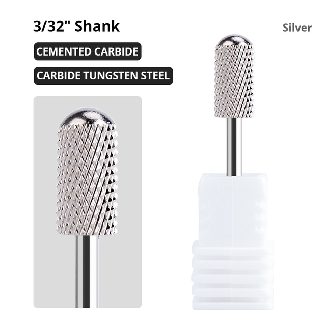 Dmoley Tungsten Carbide Nail Drill Bit Milling Cutter For Manicure Pedicure Nail Files Buffer Nail Art Equipment Accessory Tools