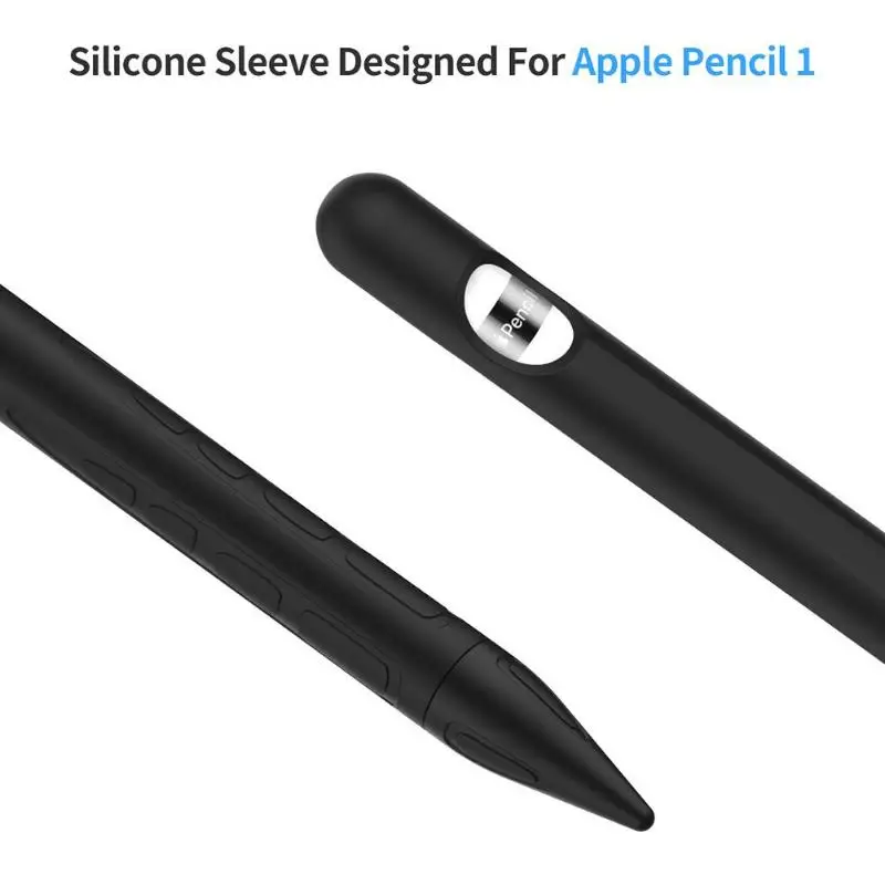Силиконовая ручка-стилус Защитная крышка для планшета Apple Pencil 1 белый светло-синий розовый черный красный темно-синий