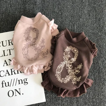 

Pet Clothes Elegant Luxury Fur Winter Overcoat Small Dog Cat Clothes Bowknot Chihuahua S-2XL