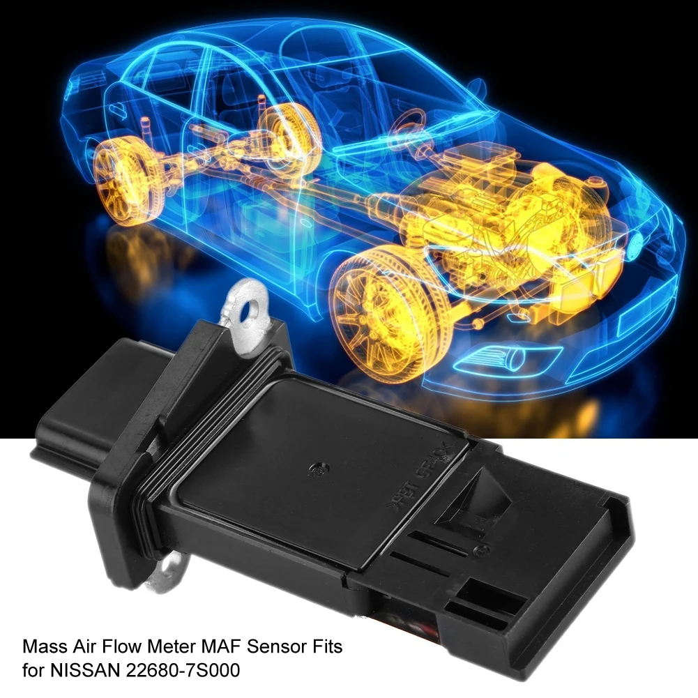 Черный ABS массовый расходомер воздуха MAF датчик насадка для Nissan 350z 370z Nissan Altima Frontier Cube Titan 22680-7S000
