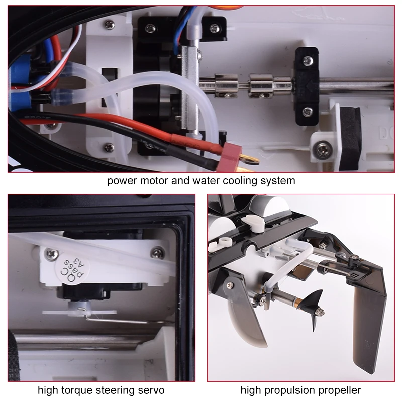 Feilun FT012 2,4G бесщеточная скоростная лодка 45 км/ч высокая скорость RC Гоночная Лодка водяное охлаждение самонастраиваемая система RC модельная игрушка