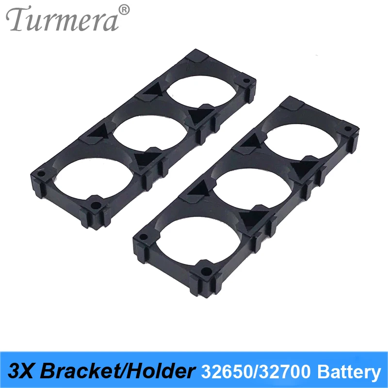 Turmera 3X 32650 32700 Lifepo4 Battery Bracket Holder 3X Safety Anti Vibration Plastic Bracket For 12V 36V battery pack 10pieces 03