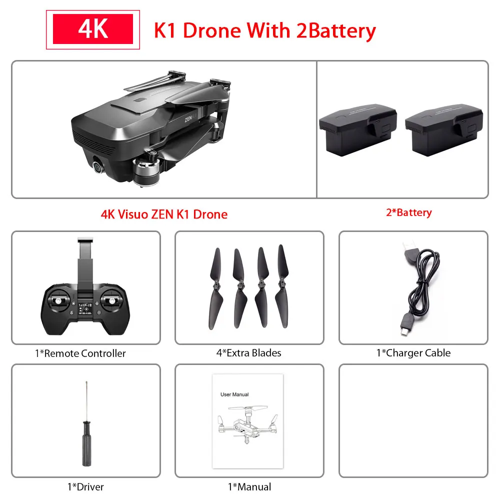 Global Drone 4K gps Дроны с камерой 4K HD бесщеточный следуй за мной Профессиональный Квадрокоптер FPV Wifi Дрон VS F11 PRO Visuo ZEN K1 - Цвет: K1 4K 2B