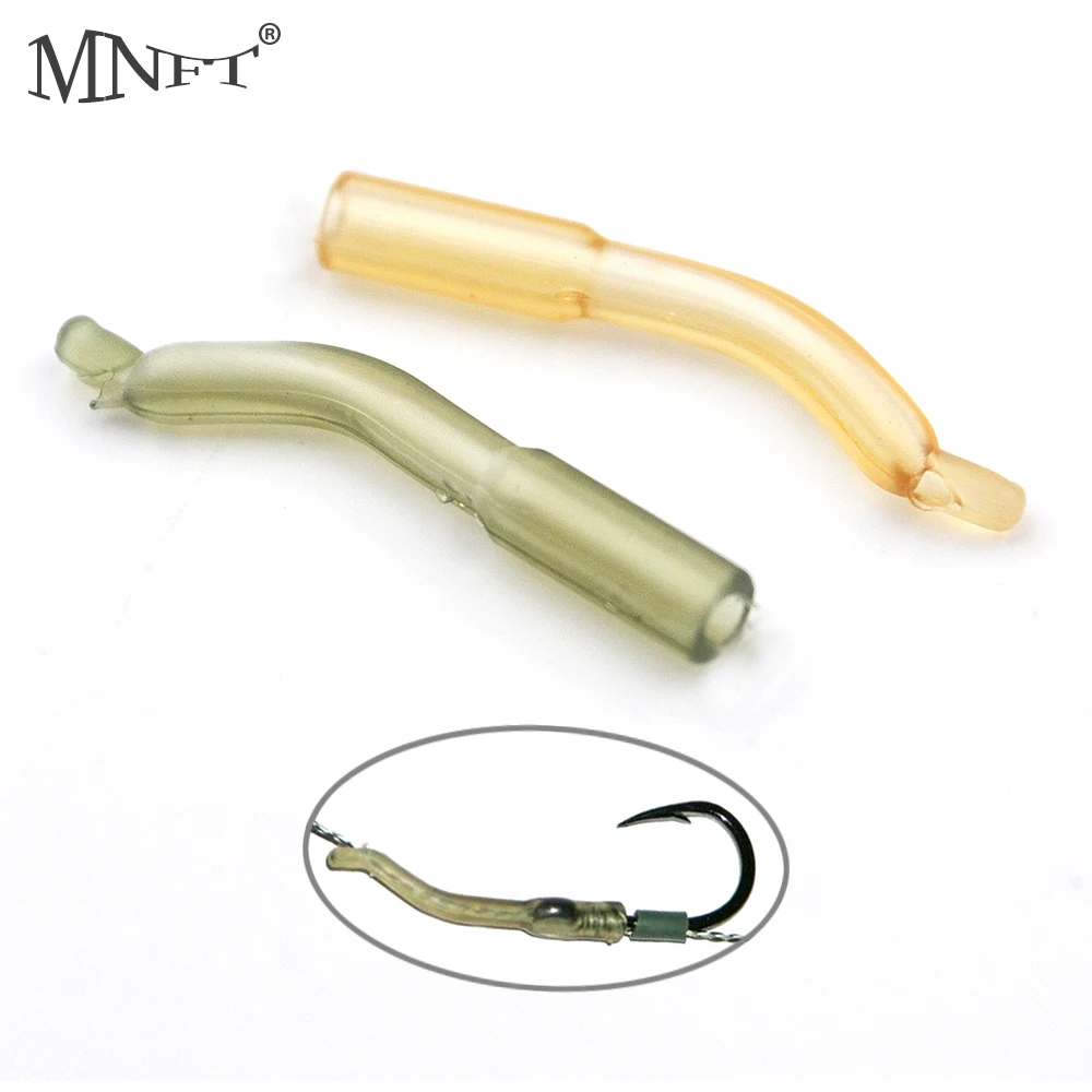 

MNFT 300 Pcs Carp Fishing Hook Sleeve Hair Rig Line Aligner Sleeve Soft Anti Tangle Carp Fishing Accessories For Pesca