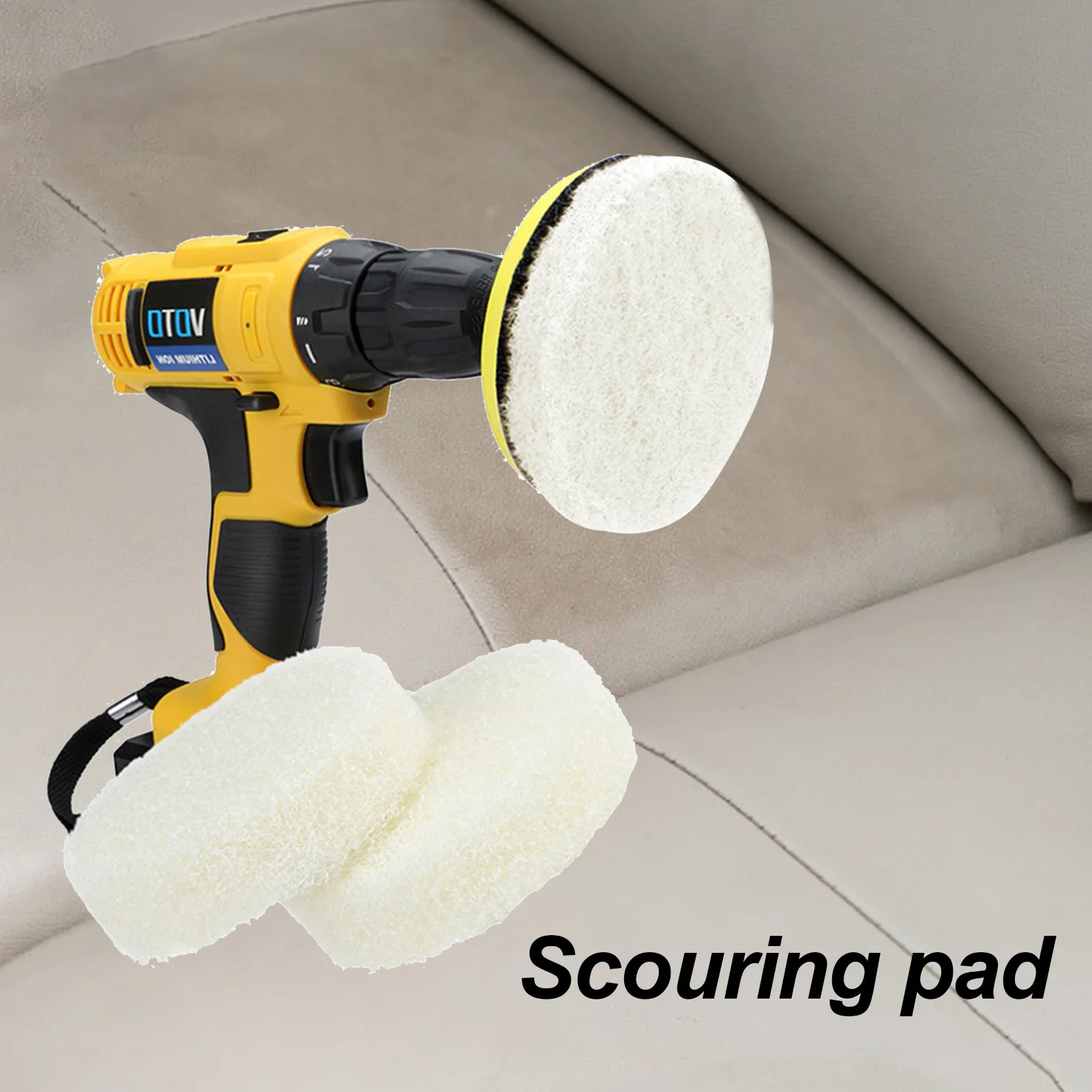 Replaceable Scouring Pad Cleaning Brush For Electric Drill Brush Cleaning Furniture Kitchens Sofas Walls Car Bodies uncommon kitchens