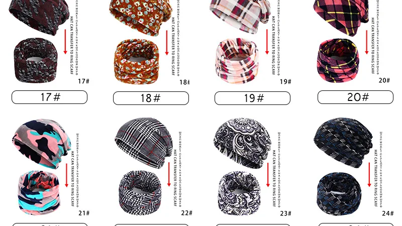 Новинка, осенне-зимние женские шапки Skullies Beanies, Винтажный дизайн, женские шапки двойного назначения для девушек, тонкий модный спортивный шарф для девушек