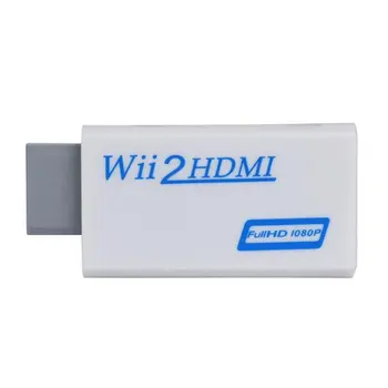 

2019 New High Quality Full HD HDMI 1080P Converter Adapter With 3.5 mm Audio Output For Wii 2 White Dropshipping