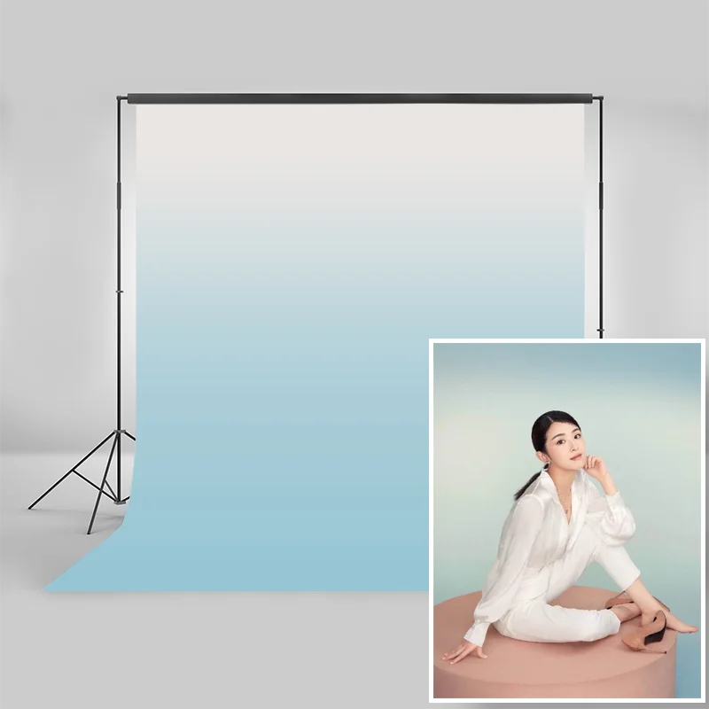 Solid Color Photography Background Solid Color Gradient Backdrop for Kids Adult Portrait Photographic Studio Photo Backgrounds