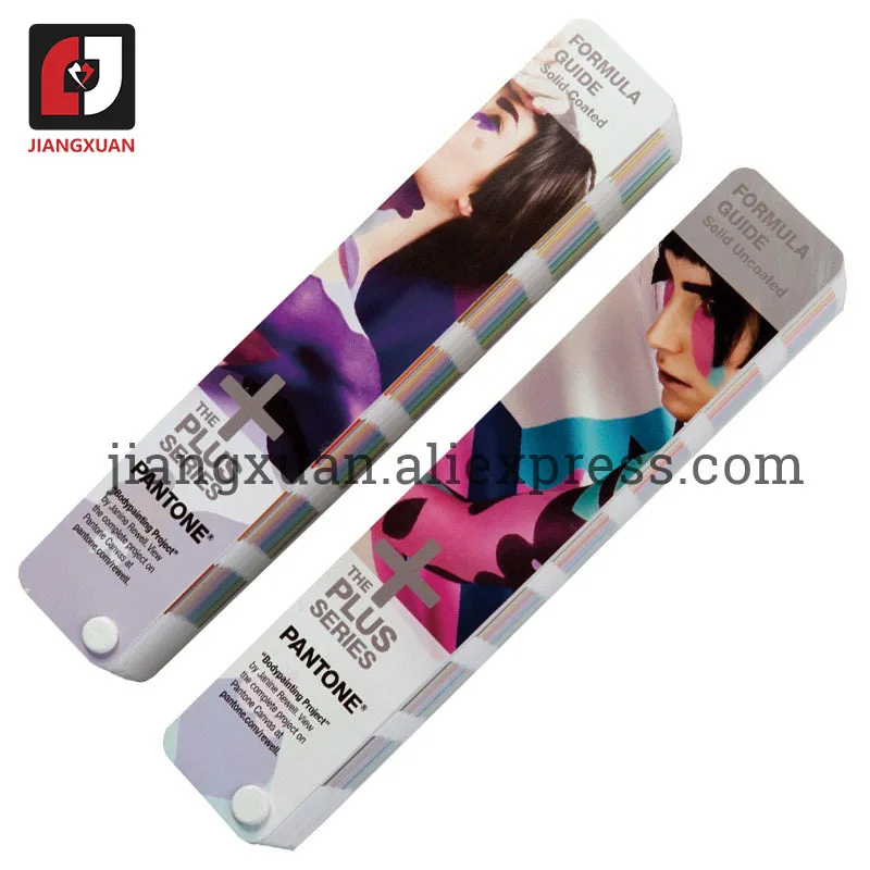 

2 books C/U Pantone Color Guide Color Book GP1601N Formula Guide Solid Coated Solid Uncoated Set