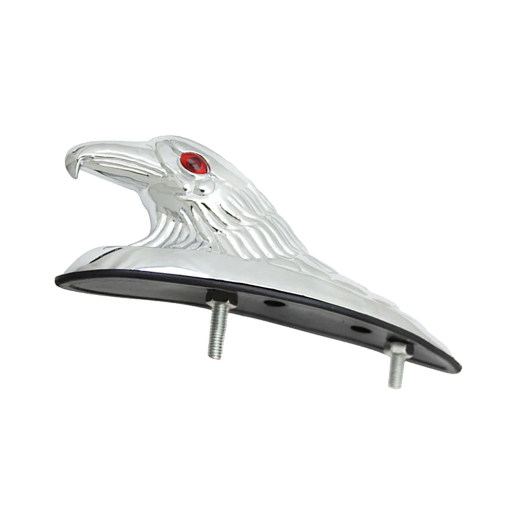 Motorcycle Accessories Chrome Eagle Head Ornament Statue Motorcycle Bike Mudguard Luminous motorcycle accessories