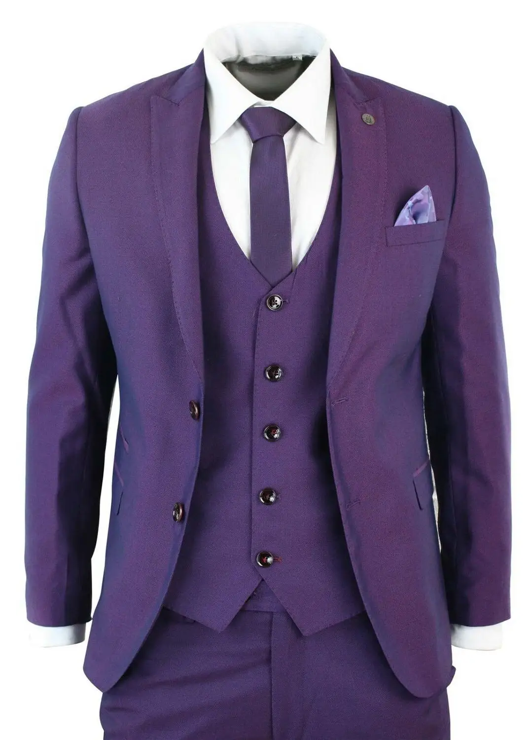 Abito da uomo viola 3 pezzi abito a spina di pesce Vintage Peaky Blinders  anni '20 Trim Work occasionale Wedding Party Prom smoking da sposa|Suits| -  AliExpress