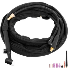 TIG сварочный фонарь, гибкий газовый клапан с воздушным охлаждением, головка 150A 12FT, кабель WP-17FV