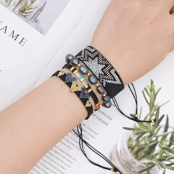 

Go2Boho Mexican Miyuki Bracelet For Women Freshwater Pearl Jewelry Tila Beads Pulseras Handmade Loom Woven Heart Bracelets