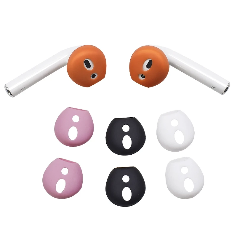 For Apple airpods anti-lost silicone sleeve wireless Bluetooth headset case ultra-thin non-slip ear caps for air pods earphone