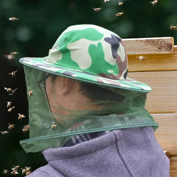 

New Durable Beekeeping Special Net Cap Beekeeping Protective Cap Beekeeping Camouflage Cap Mountain-climbing Mosquito-proof Cap