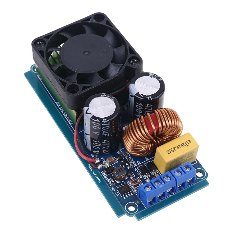 D5QC IRS2092S 500W Mono Channel Digital Amplifier Class D Stage HIFI Power Amp Board with Fan | Электроника