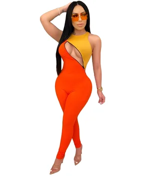 

2020 new arrival summer sexy women sleeveless long jumpsuit