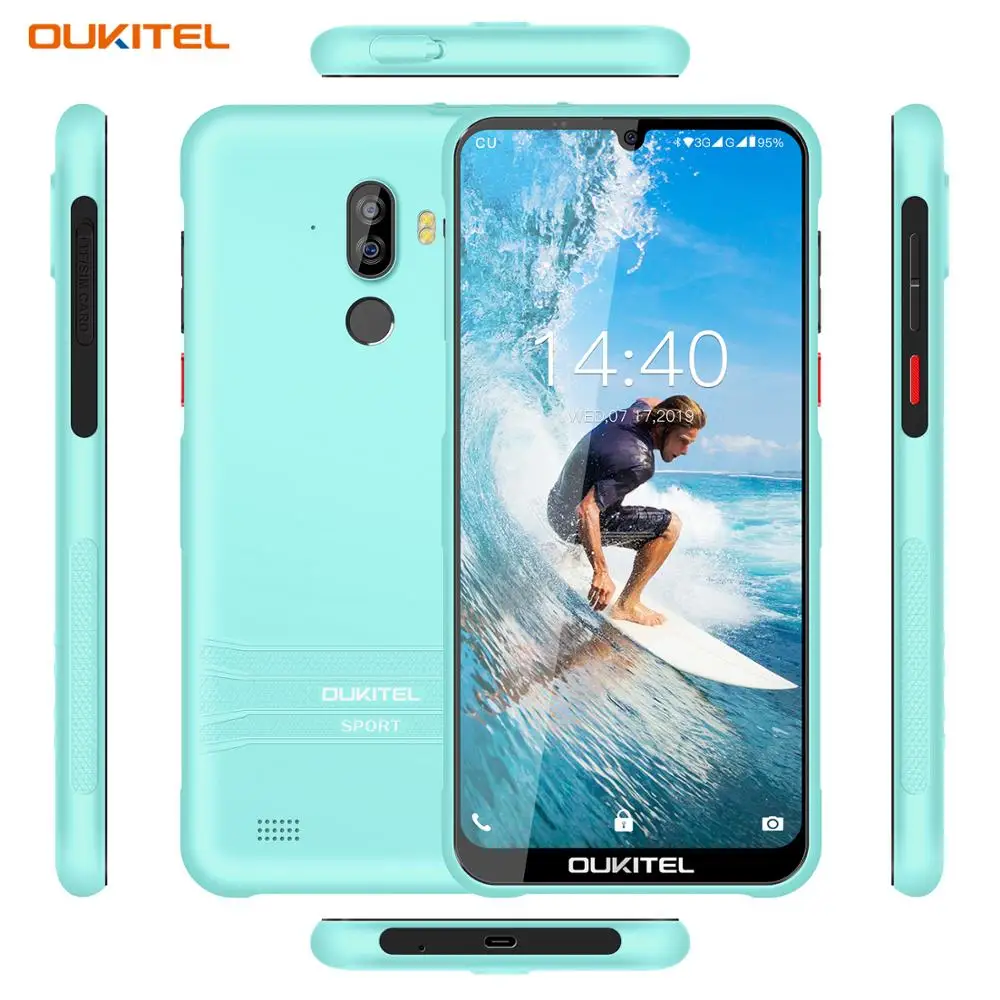 OUKITEL Y1000 Android 9,0 мобильный телефон 6,0" 19,5: 9 MT6580P 2 Гб ram 32 ГБ rom 3600 мАч отпечатков пальцев Смартфон