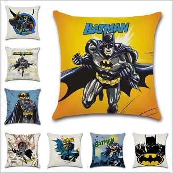 

Dark knight Batman cartoon cushion cover Decor Chair sofa seat car Decorative pillowcase Home house bedroom friend kids gift
