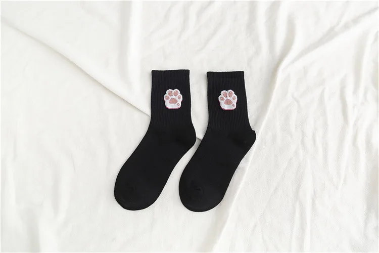Foot Мужские носки унисекс с забавными фруктами, Harajuku, разноцветные мужские носки средней длины, 100 хлопок, 1 пара, Kawaii - Цвет: Foot