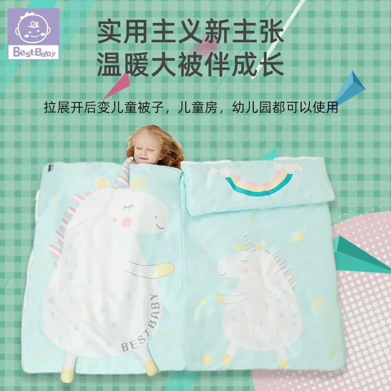 

Spring and autumn and winter 1-3-year-old children's multifunctional sleeping bag air conditioning anti kicking sleeping bag