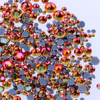 

All sizes Siam Volcano DMC Iron On Rhinestones/Flat Back Nail art Hot fix Crystal Rhinestones Strass Sewing & Fabric Garment