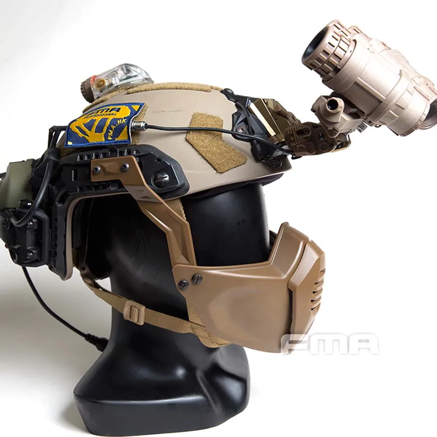 FMA шлем направляющая маска Половина маска для тактического шлема BK/DE/FG TB1354