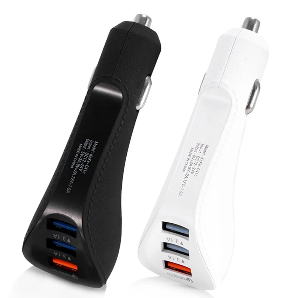Автомобильное зарядное устройство CARPRIE 2019 3 порта USB адаптер QC 0 быстрая зарядка
