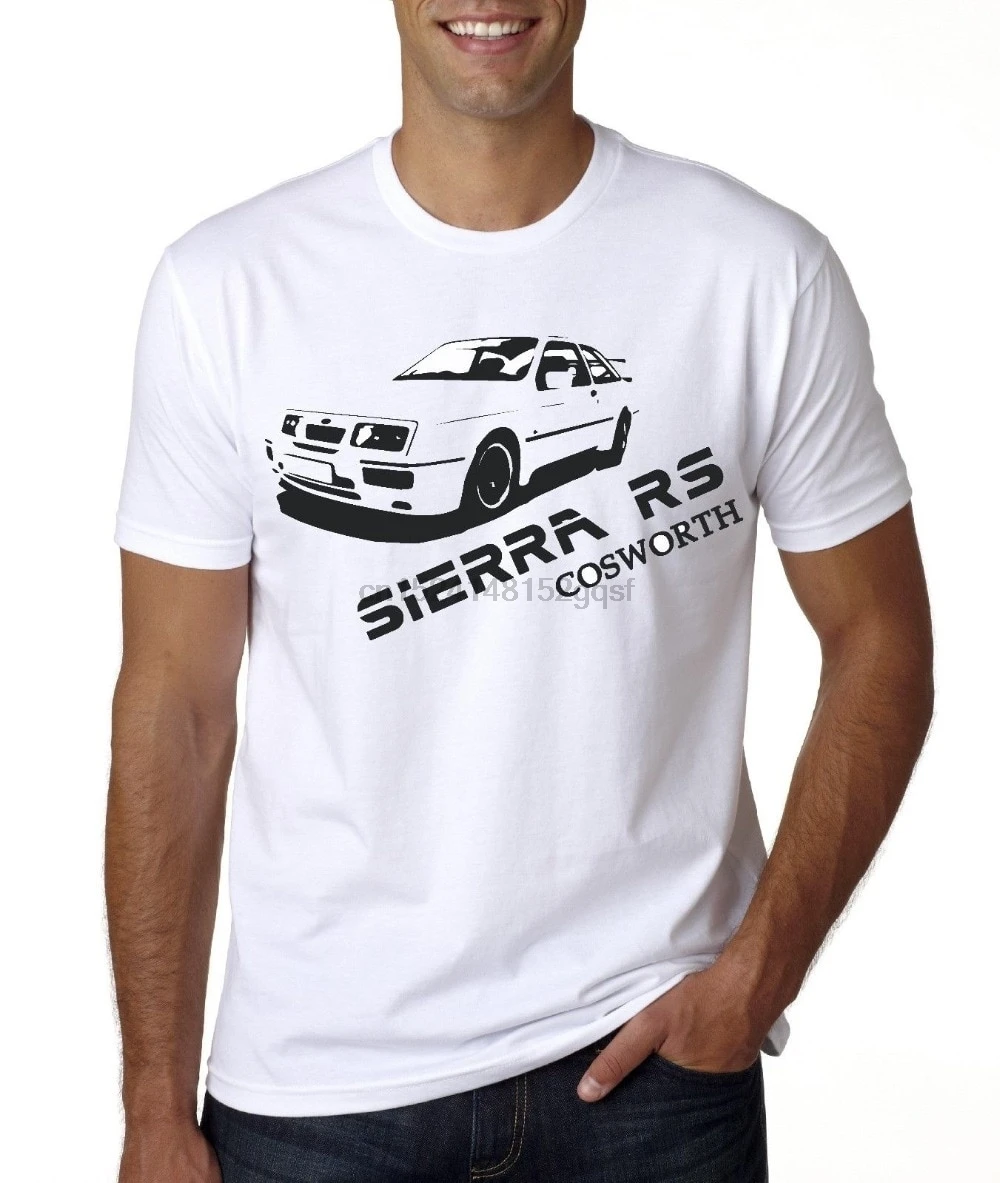 Новый американский классический автомобиль Sierra Cosworth модная 3D Футболка Горячая