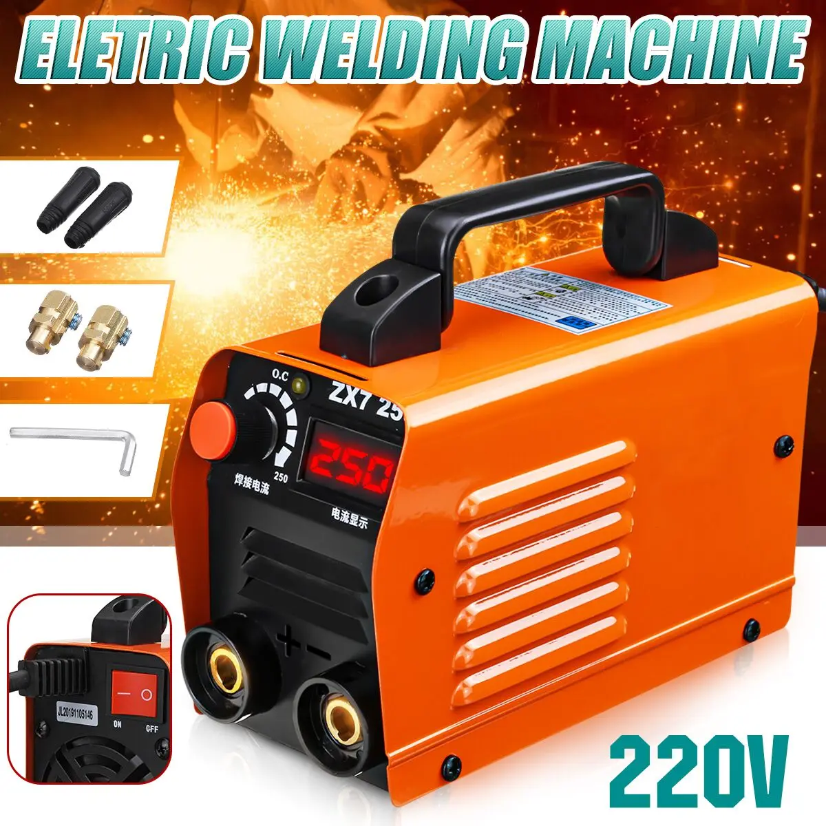 

FORGELO ZX7-250 Mini Electric 220V Inverter Welding Machine Digital Display Full Copper Core Plastic-Welder Weld Equipment