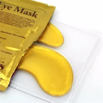 

Gold e ye Mask Golden Crystal collagen e ye mask Moisturizing Anti-Aging hyaluronic acid e ye mask whitening 10 pcs=5 bag