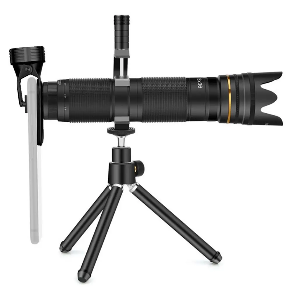 4K HD 15-36X Регулируемый оптический зум объектив камеры ж/штатив дистанционного хранения Чехол телефон телеобъектив мобильные внешние аксессуары